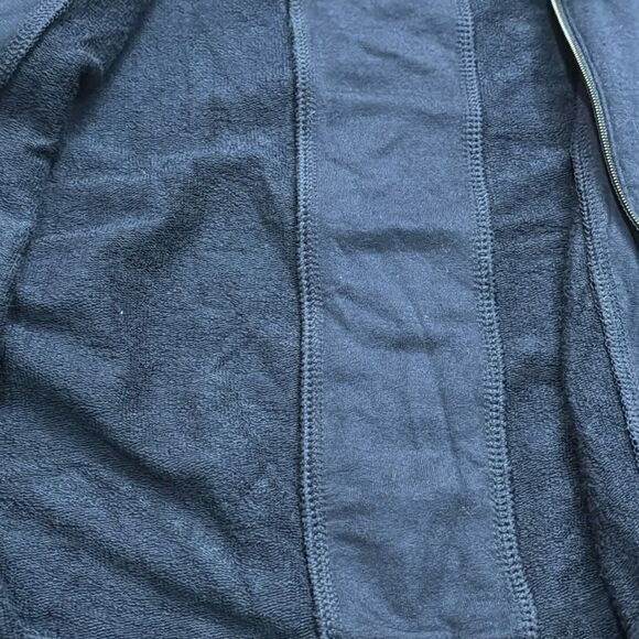 Athleta Lotus Vest Hoodie Navy Blue Long Full Zip Sleeveless size XXS - Picture 10 of 13